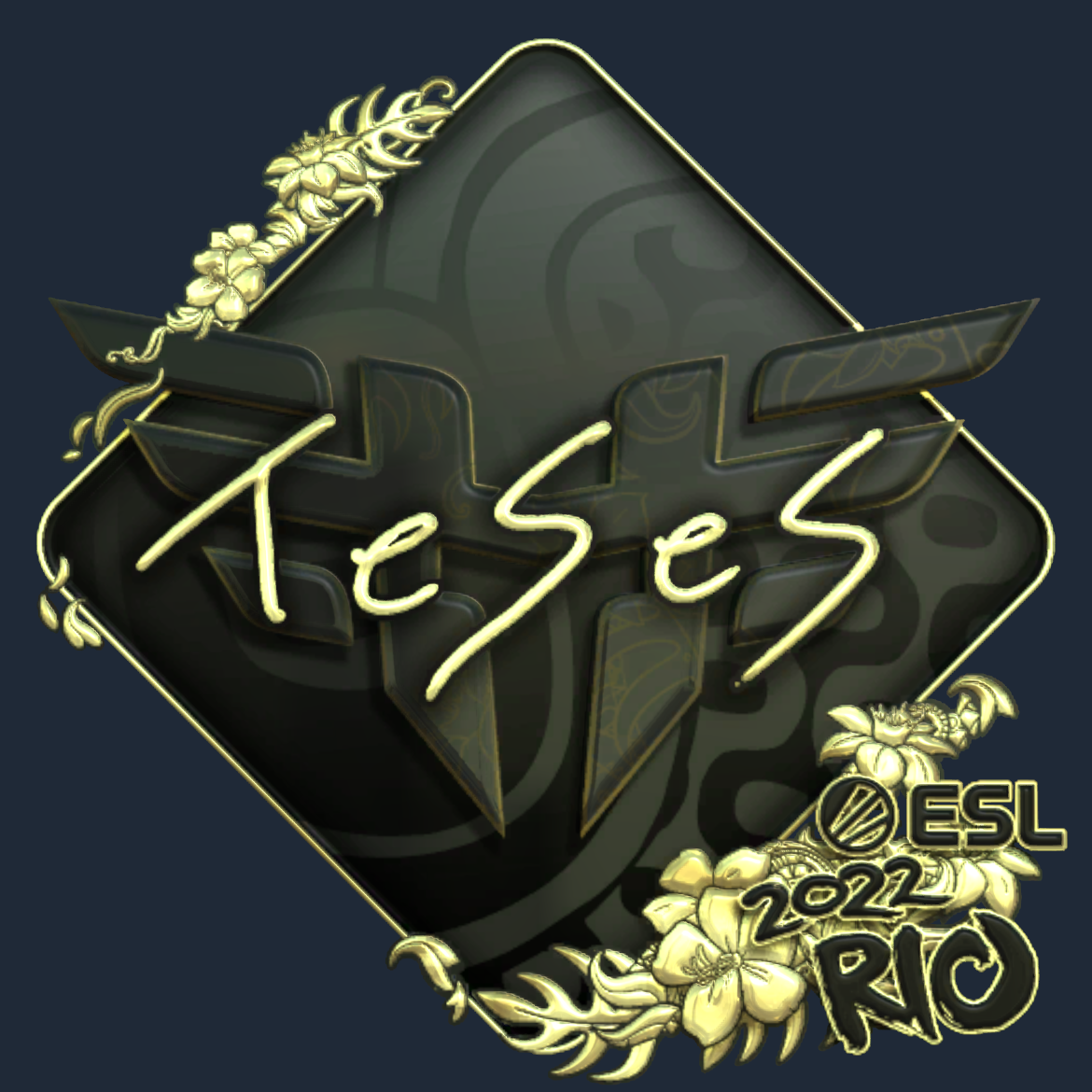 Sticker | TeSeS (Gold) | Rio 2022 Screenshot