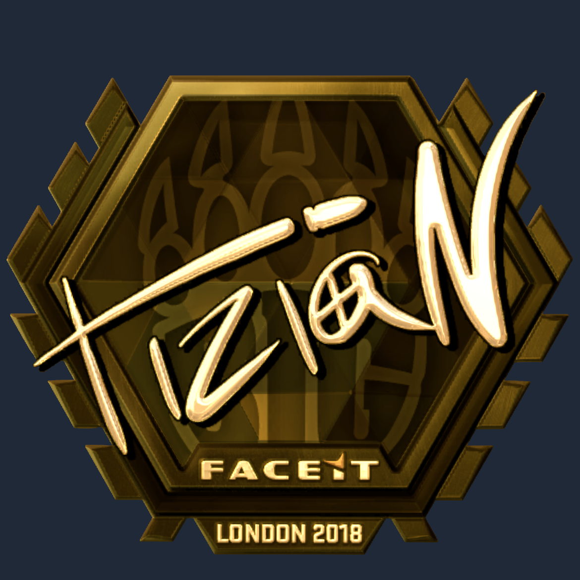 Sticker | tiziaN (Gold) | London 2018 Screenshot