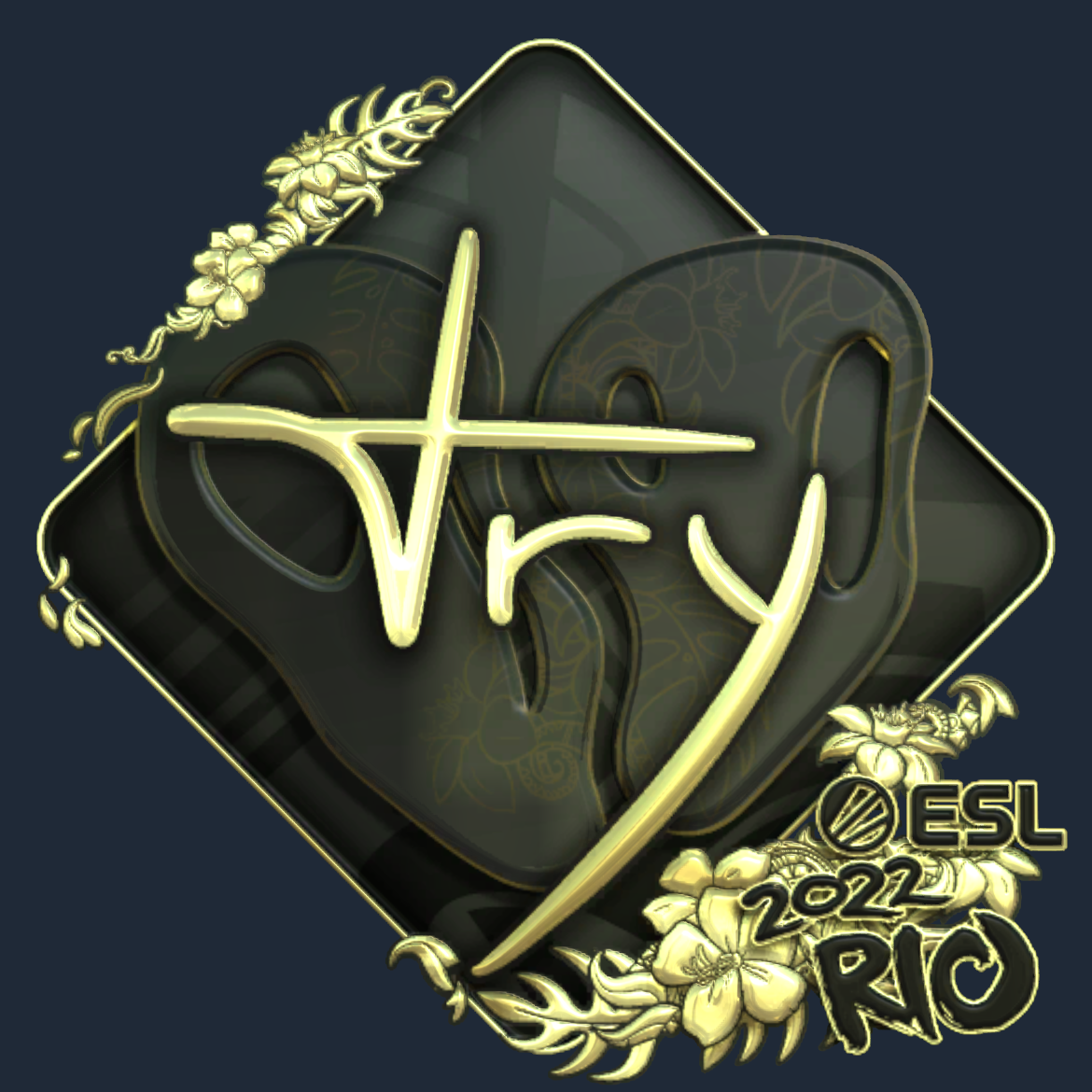 Sticker | TRY (Gold) | Rio 2022 Screenshot