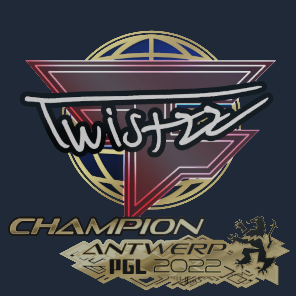 Sticker | Twistzz (Champion) | Antwerp 2022 Screenshot