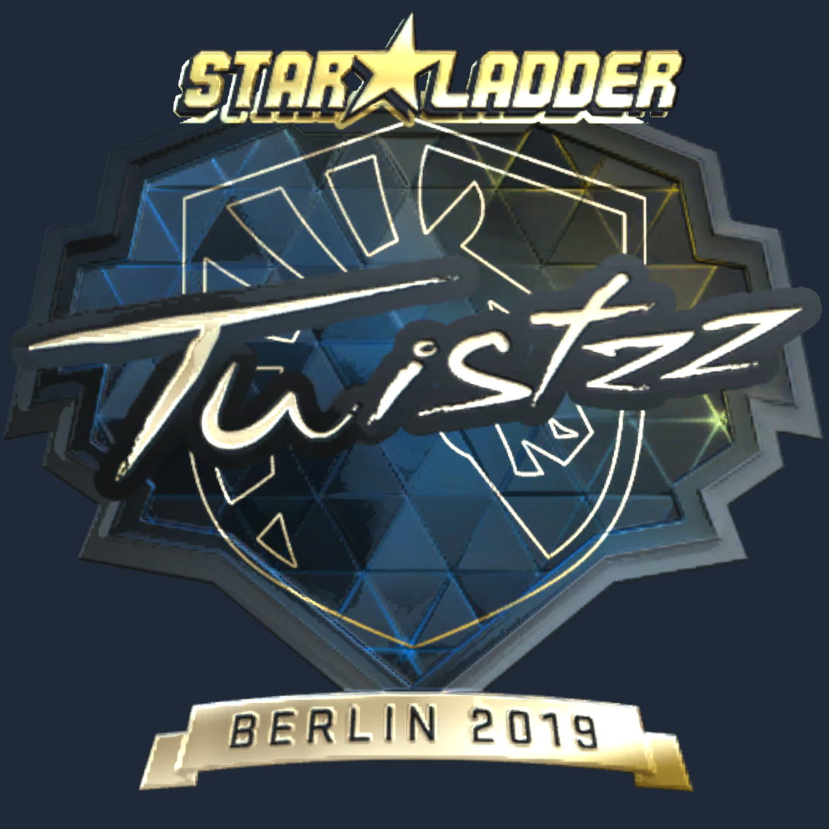 Sticker | Twistzz (Gold) | Berlin 2019 Screenshot