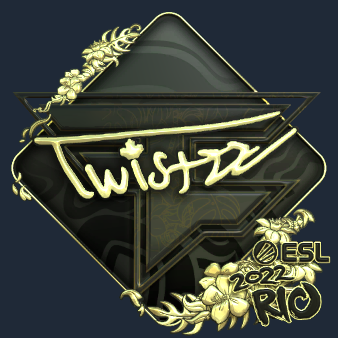 Sticker | Twistzz (Gold) | Rio 2022 Screenshot