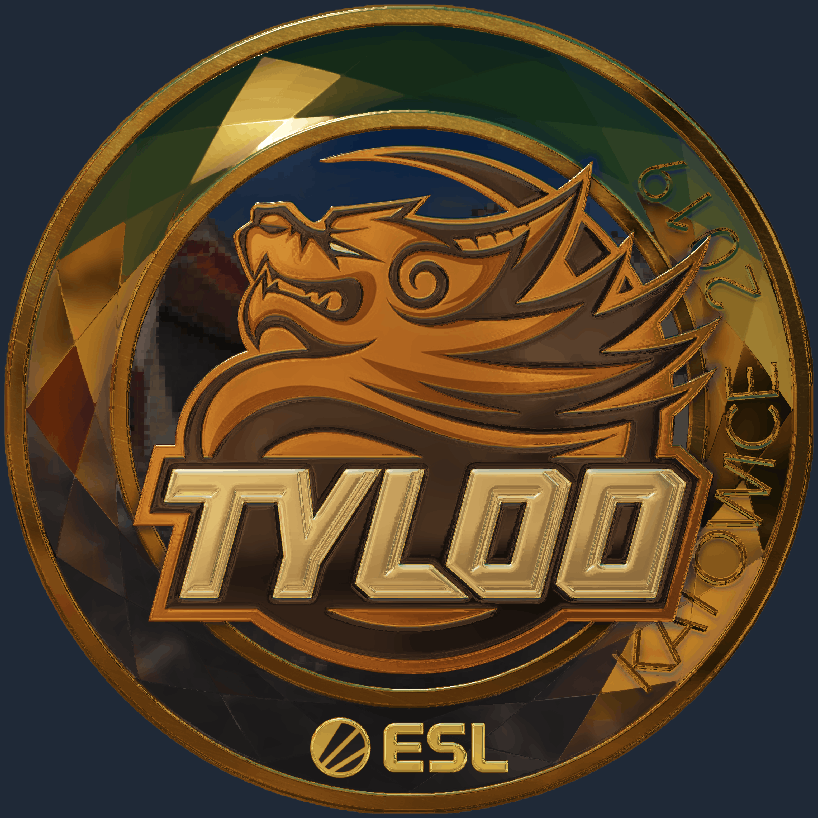 Sticker | Tyloo (Gold) | Katowice 2019 Screenshot