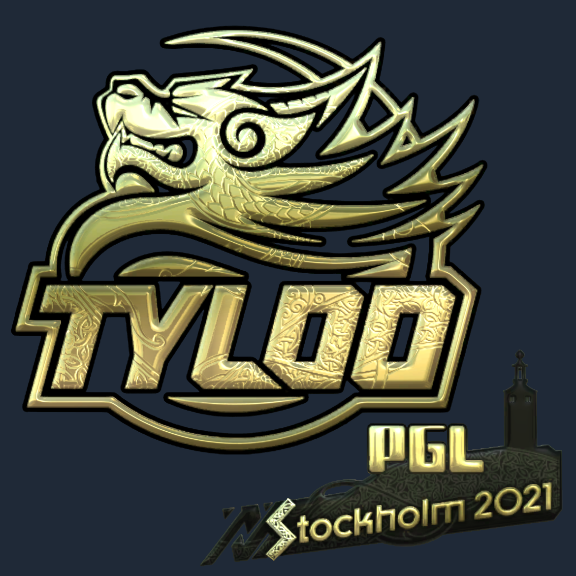 Sticker | Tyloo (Gold) | Stockholm 2021 Screenshot