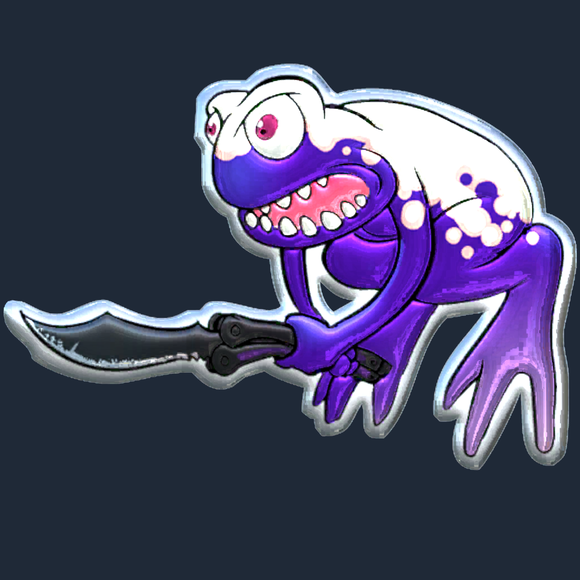 Sticker | Ultraviolet Poison Frog (Foil) Screenshot