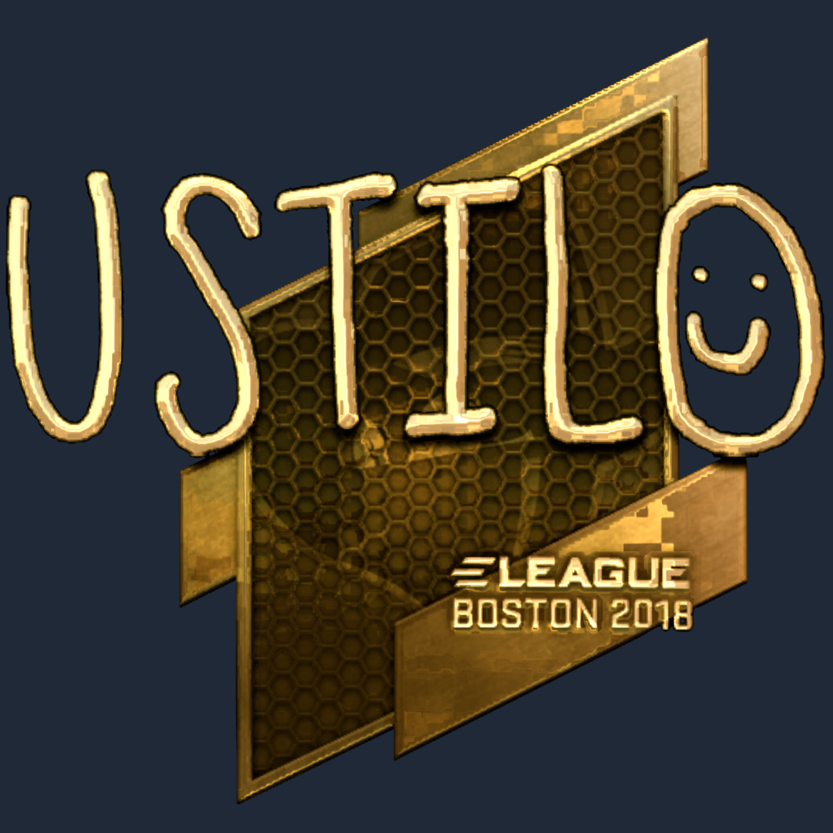 Sticker | USTILO (Gold) | Boston 2018 Screenshot