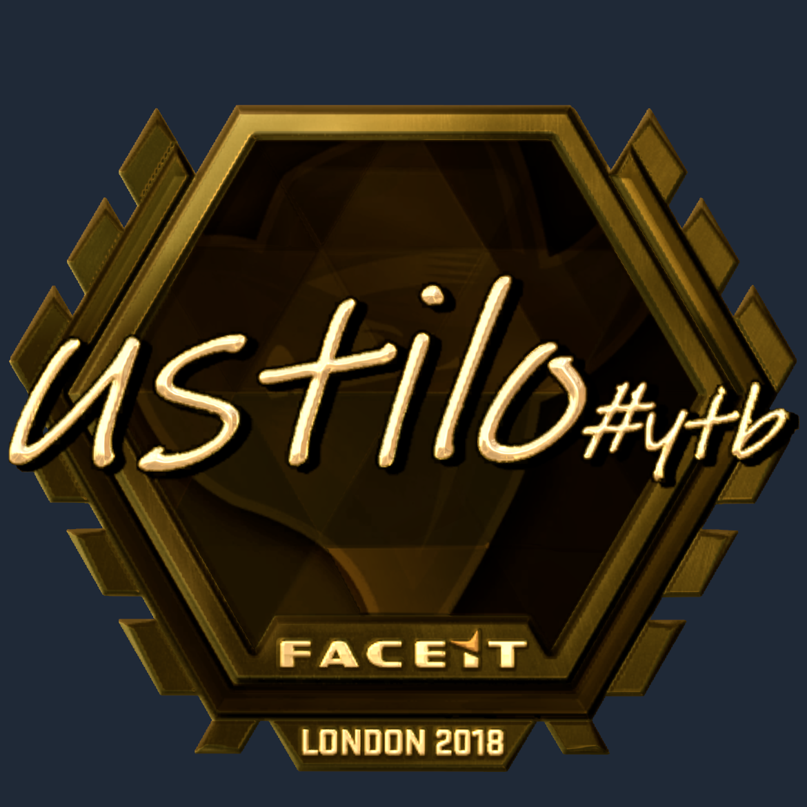 Sticker | USTILO (Gold) | London 2018 Screenshot