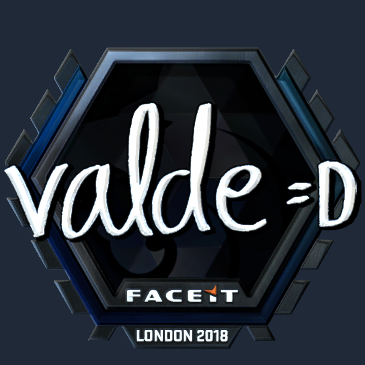 Sticker | v4lde (Foil) | London 2018 Screenshot