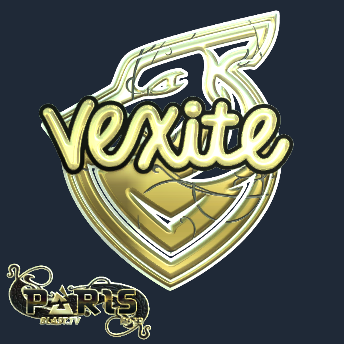 Sticker | vexite (Gold) | Paris 2023 Screenshot