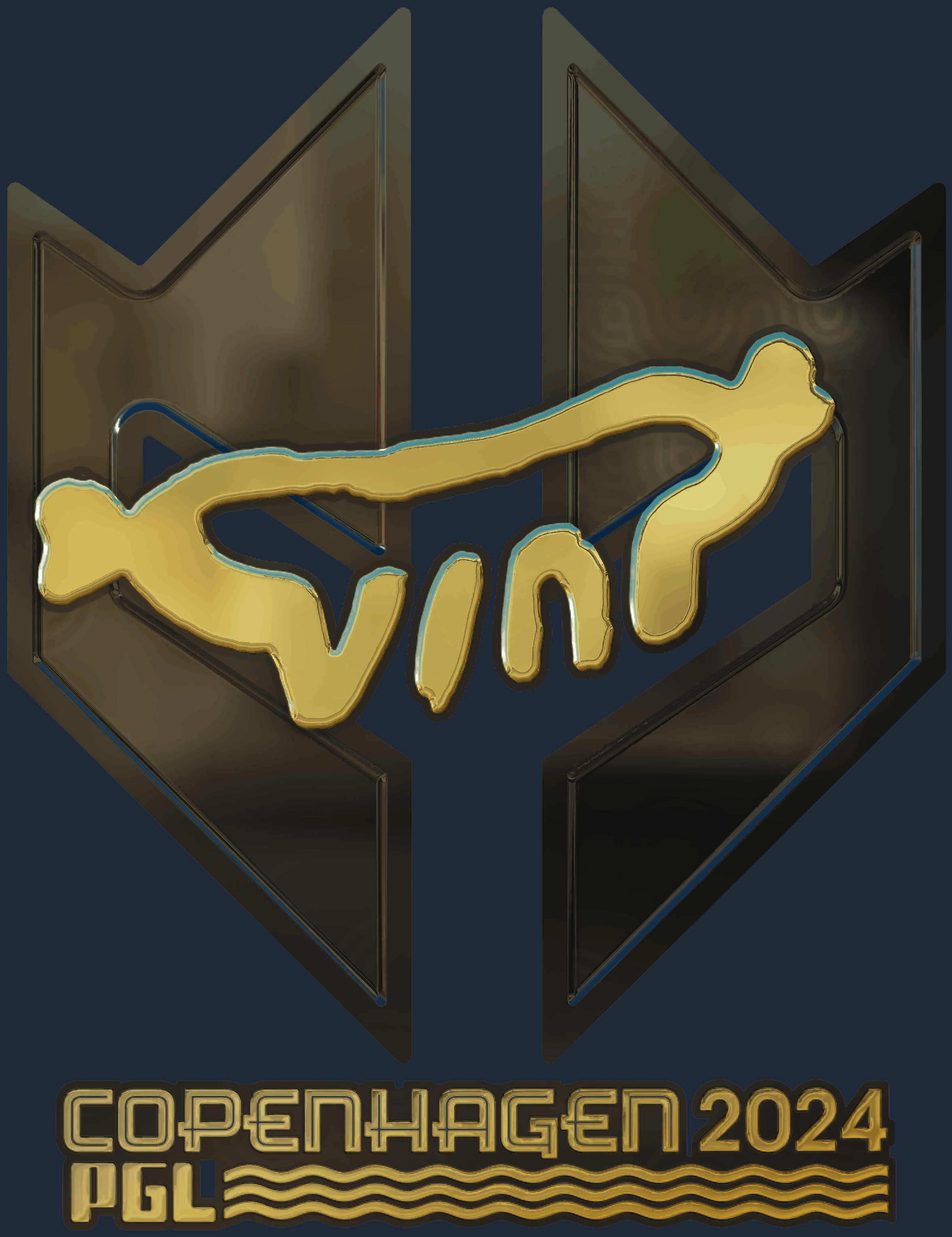 Sticker | VINI (Gold) | Copenhagen 2024 Screenshot