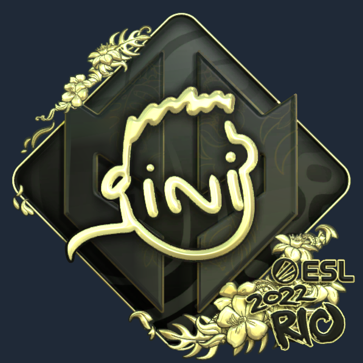 Sticker | VINI (Gold) | Rio 2022 Screenshot