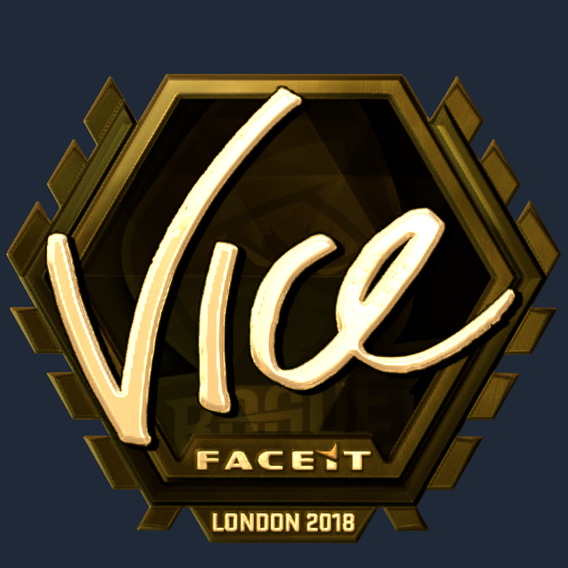 Sticker | vice (Gold) | London 2018 Screenshot