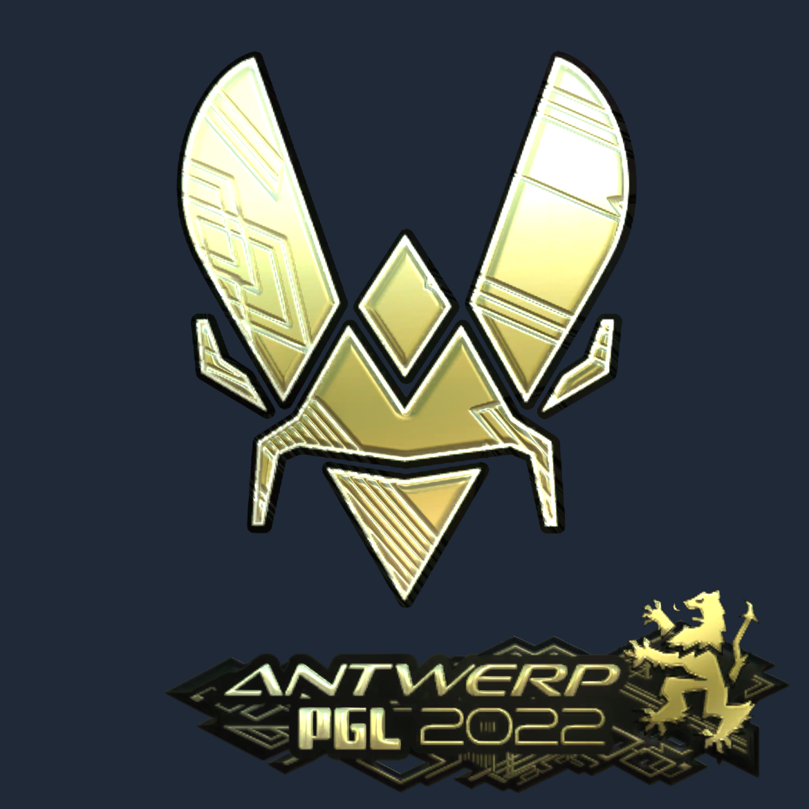 Sticker | Vitality (Gold) | Antwerp 2022 Screenshot