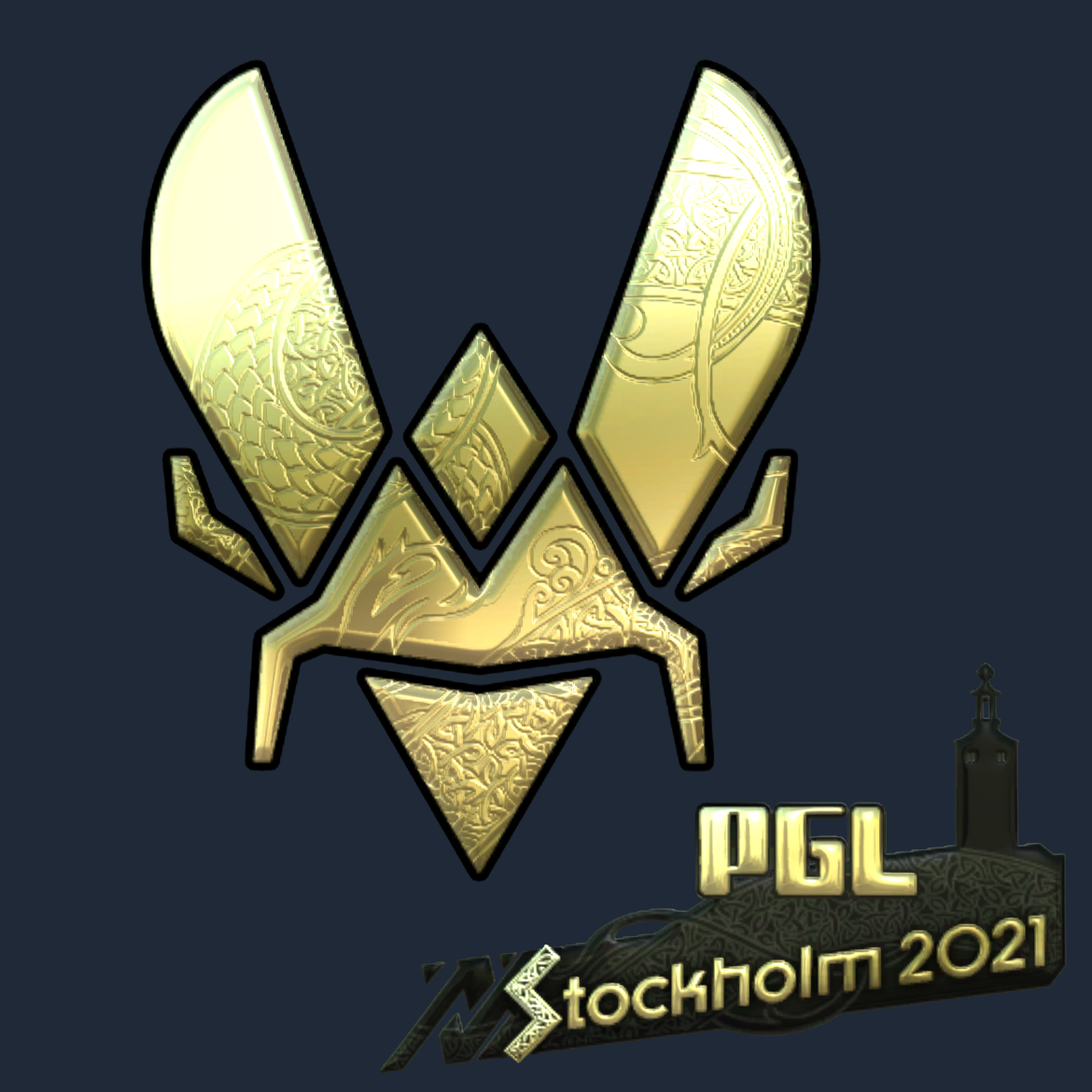 Sticker | Vitality (Gold) | Stockholm 2021 Screenshot