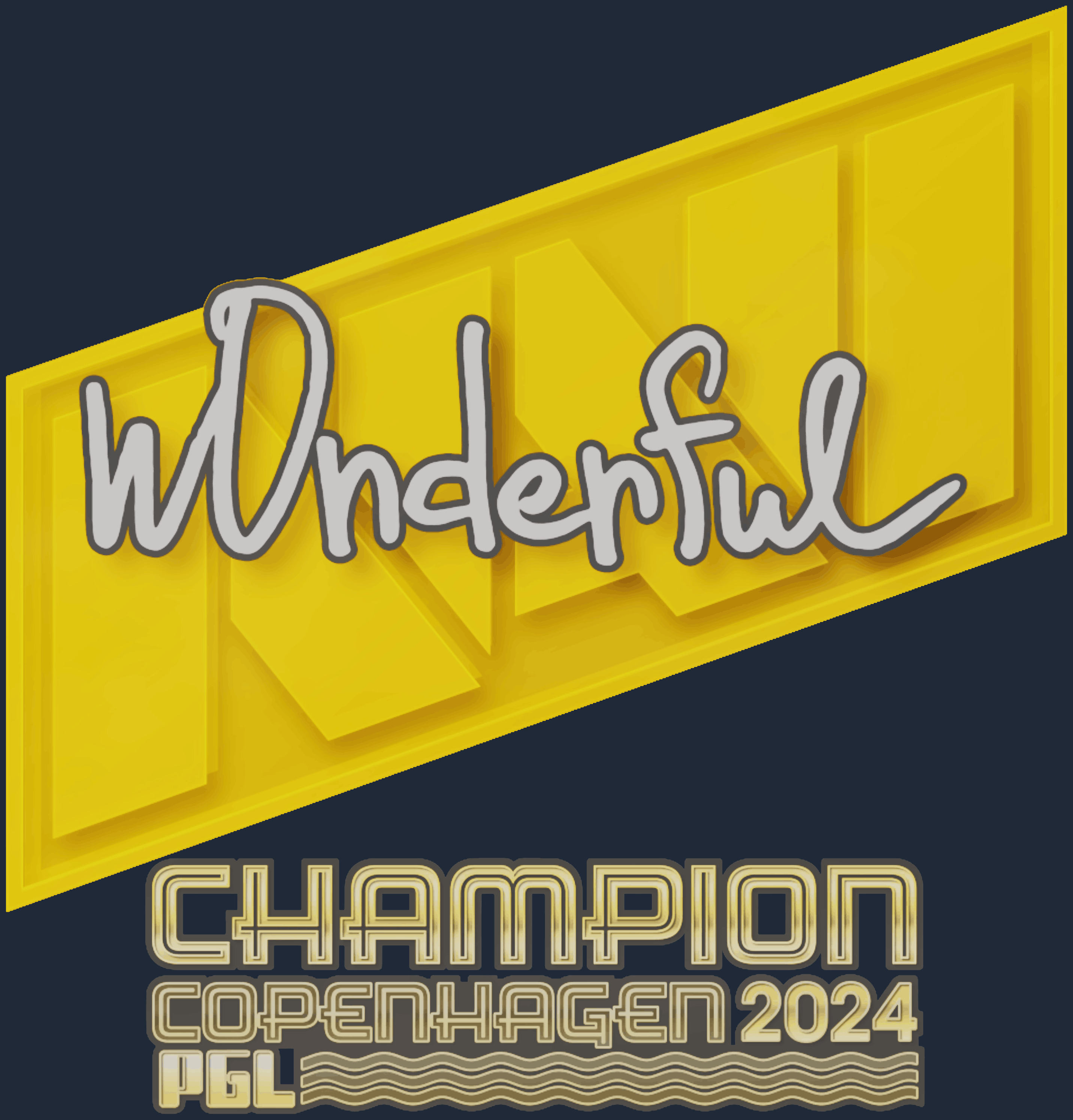 Sticker | w0nderful (Champion) | Copenhagen 2024 Screenshot