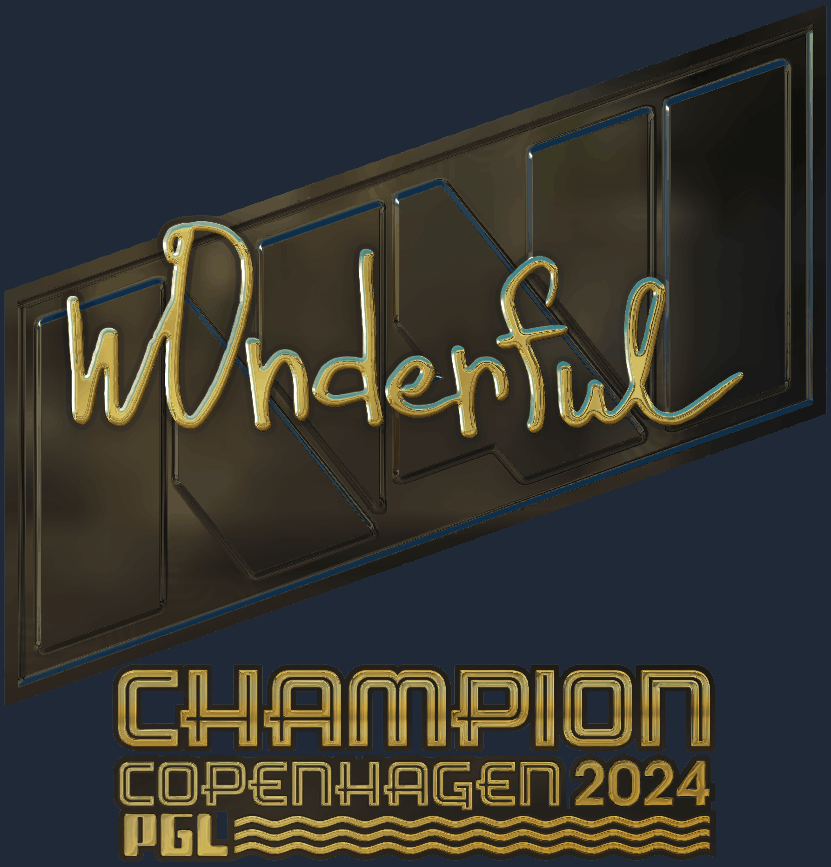 Sticker | w0nderful (Gold, Champion) | Copenhagen 2024 Screenshot