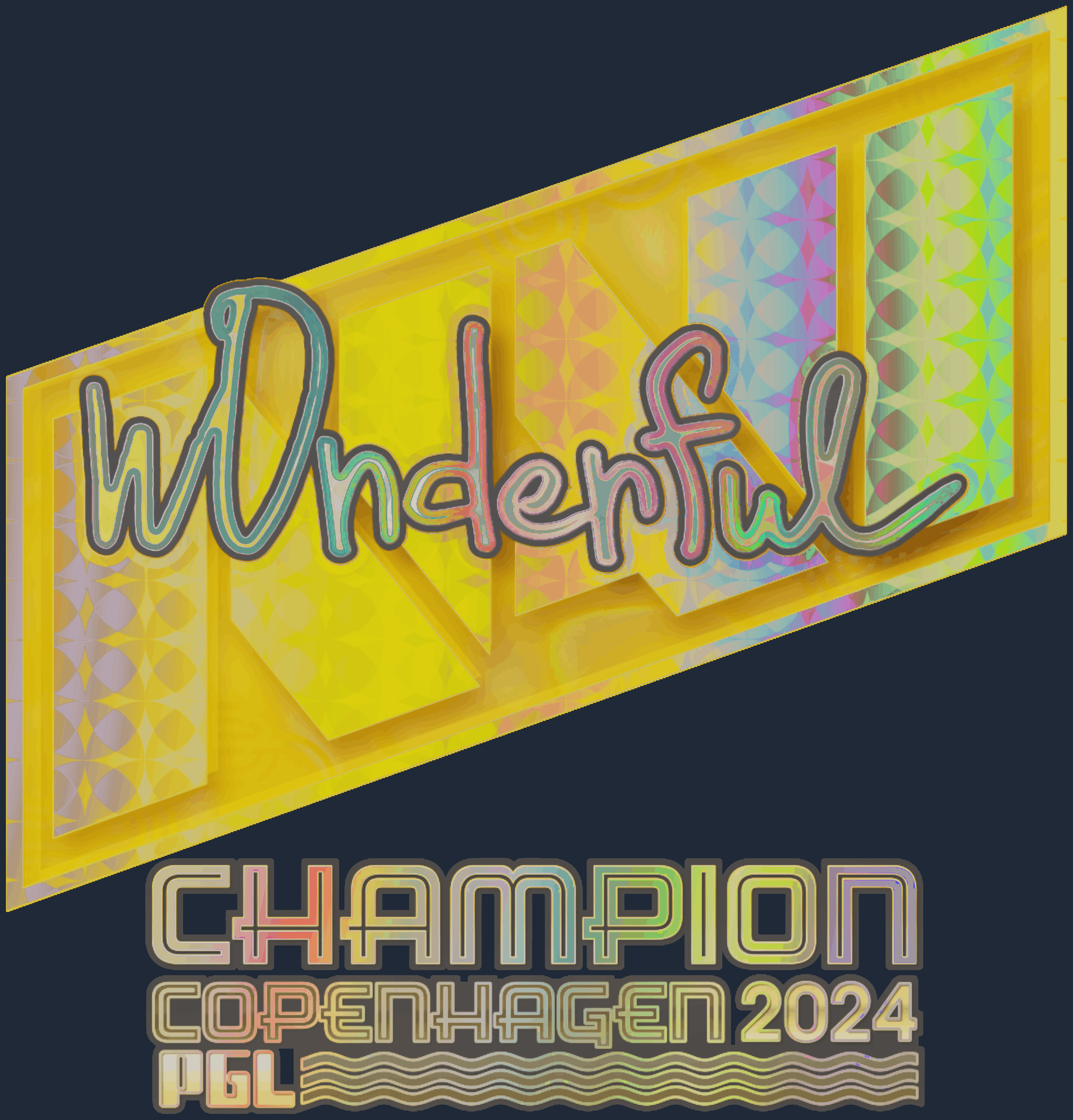 Sticker | w0nderful (Holo, Champion) | Copenhagen 2024 Screenshot