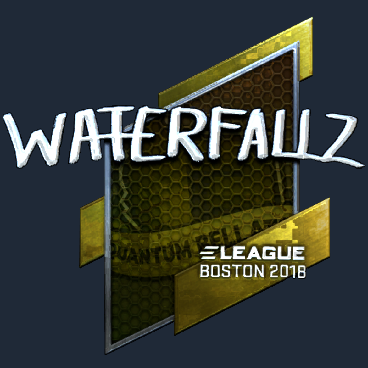Sticker | waterfaLLZ (Foil) | Boston 2018 Screenshot
