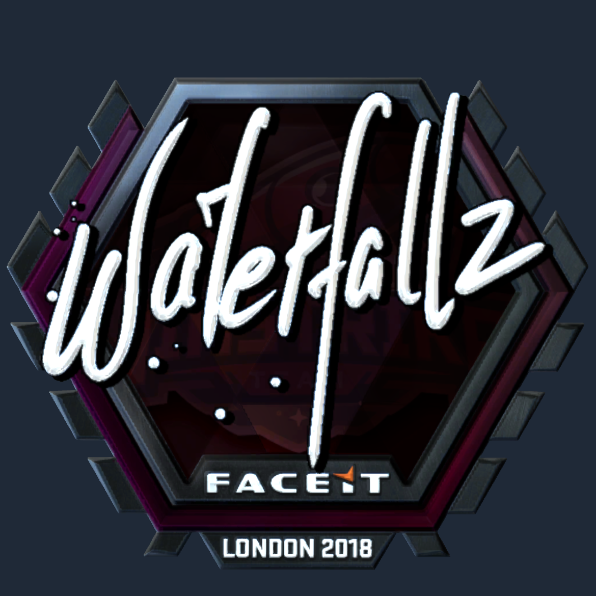 Sticker | waterfaLLZ (Foil) | London 2018 Screenshot