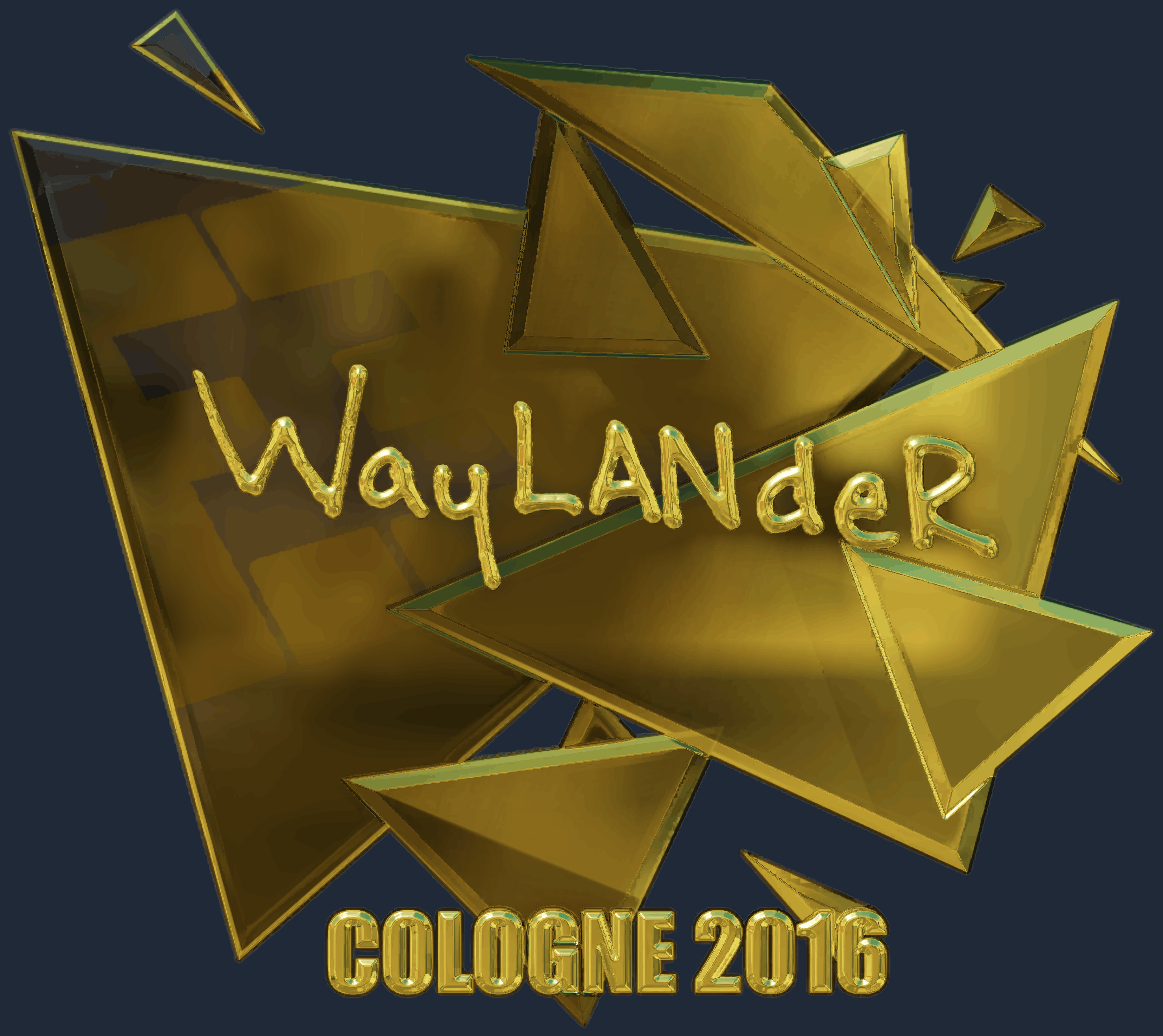 Sticker | wayLander (Gold) | Cologne 2016 Screenshot