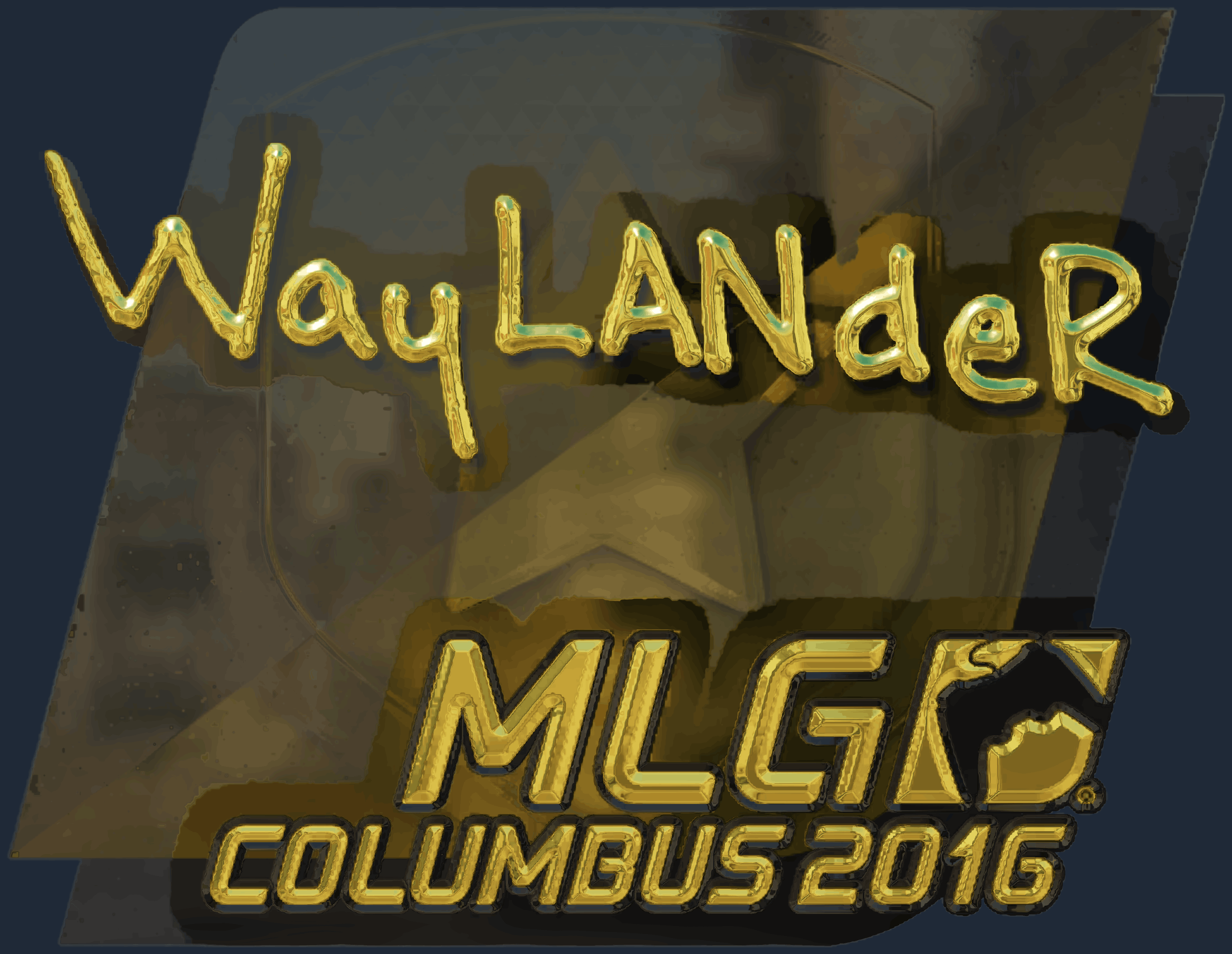 Sticker | wayLander (Gold) | MLG Columbus 2016 Screenshot