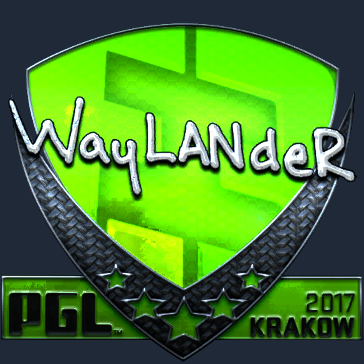Sticker | wayLander (Foil) | Krakow 2017 Screenshot