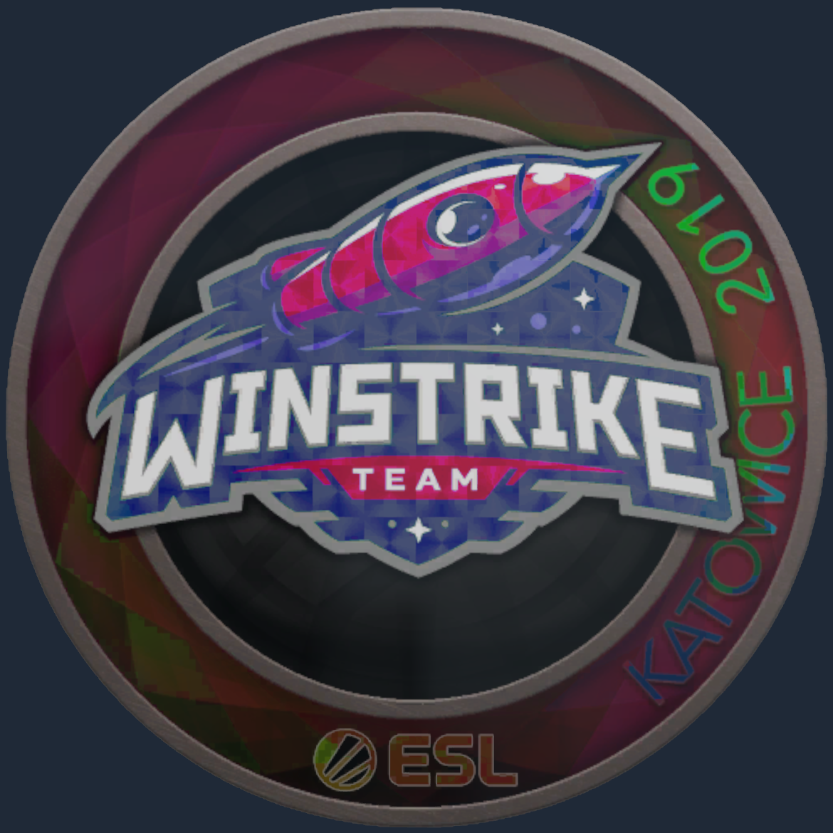 Sticker | Winstrike Team (Holo) | Katowice 2019 Screenshot