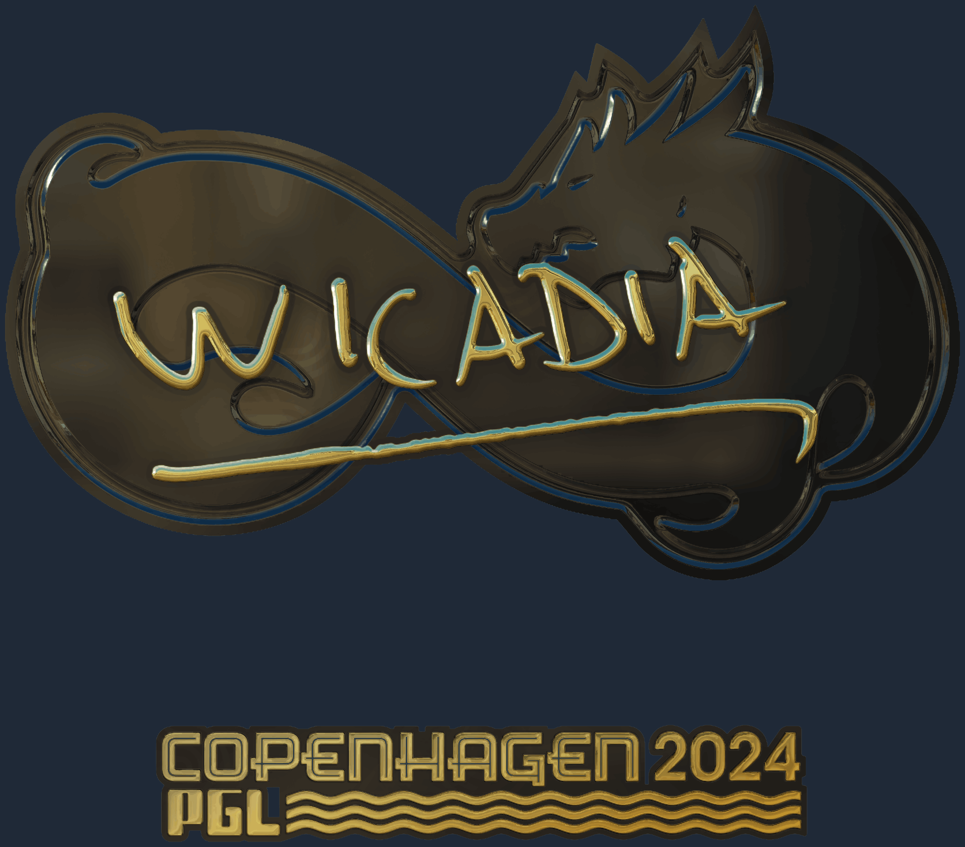 Sticker | Wicadia (Gold) | Copenhagen 2024 Screenshot