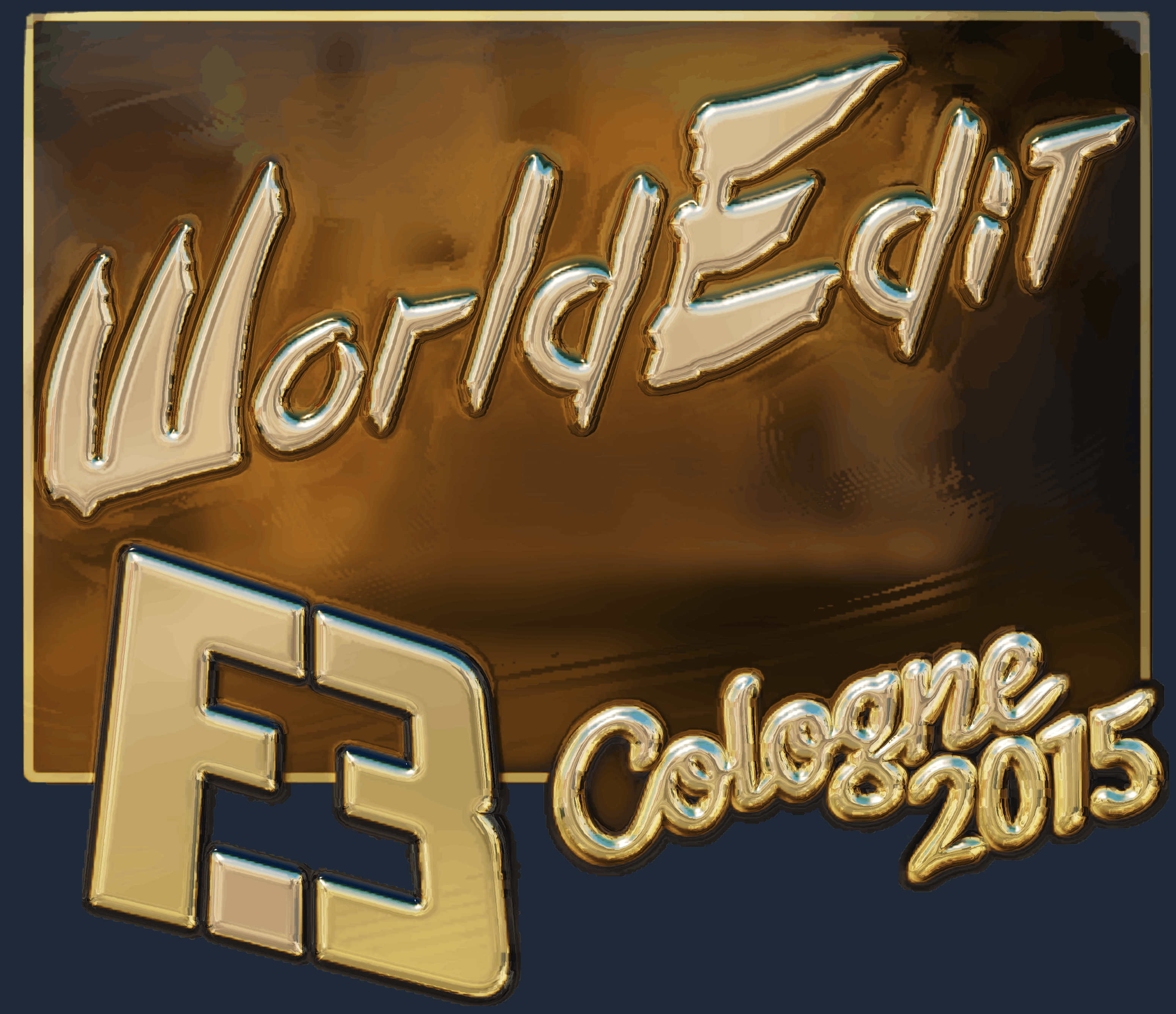 Sticker | WorldEdit (Gold) | Cologne 2015 Screenshot