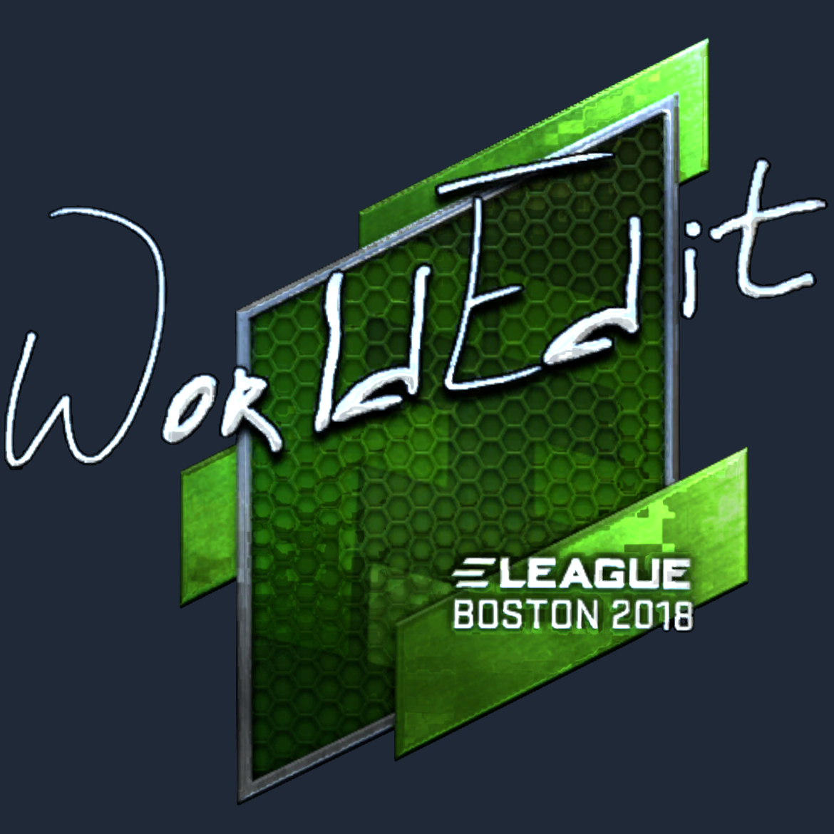 Sticker | WorldEdit (Foil) | Boston 2018 Screenshot