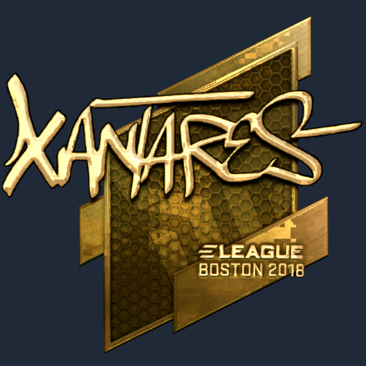 Sticker | XANTARES (Gold) | Boston 2018 Screenshot