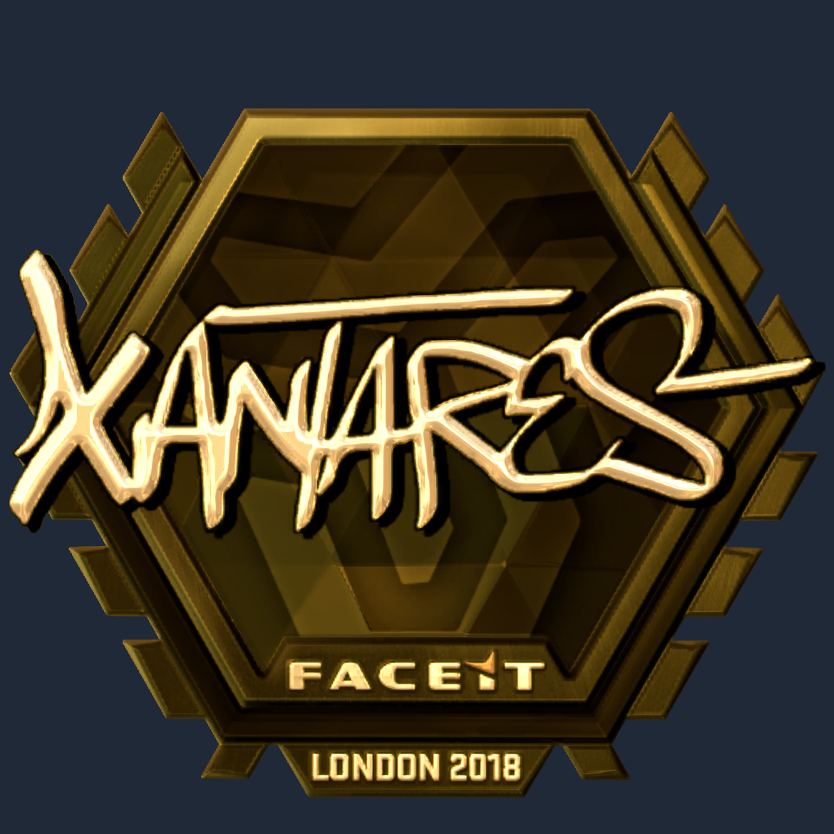 Sticker | XANTARES (Gold) | London 2018 Screenshot
