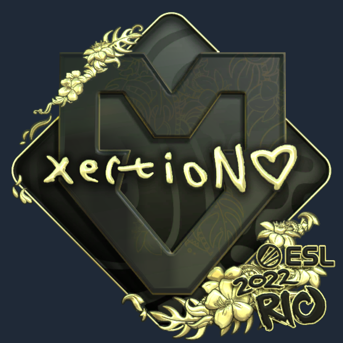Sticker | xertioN (Gold) | Rio 2022 Screenshot