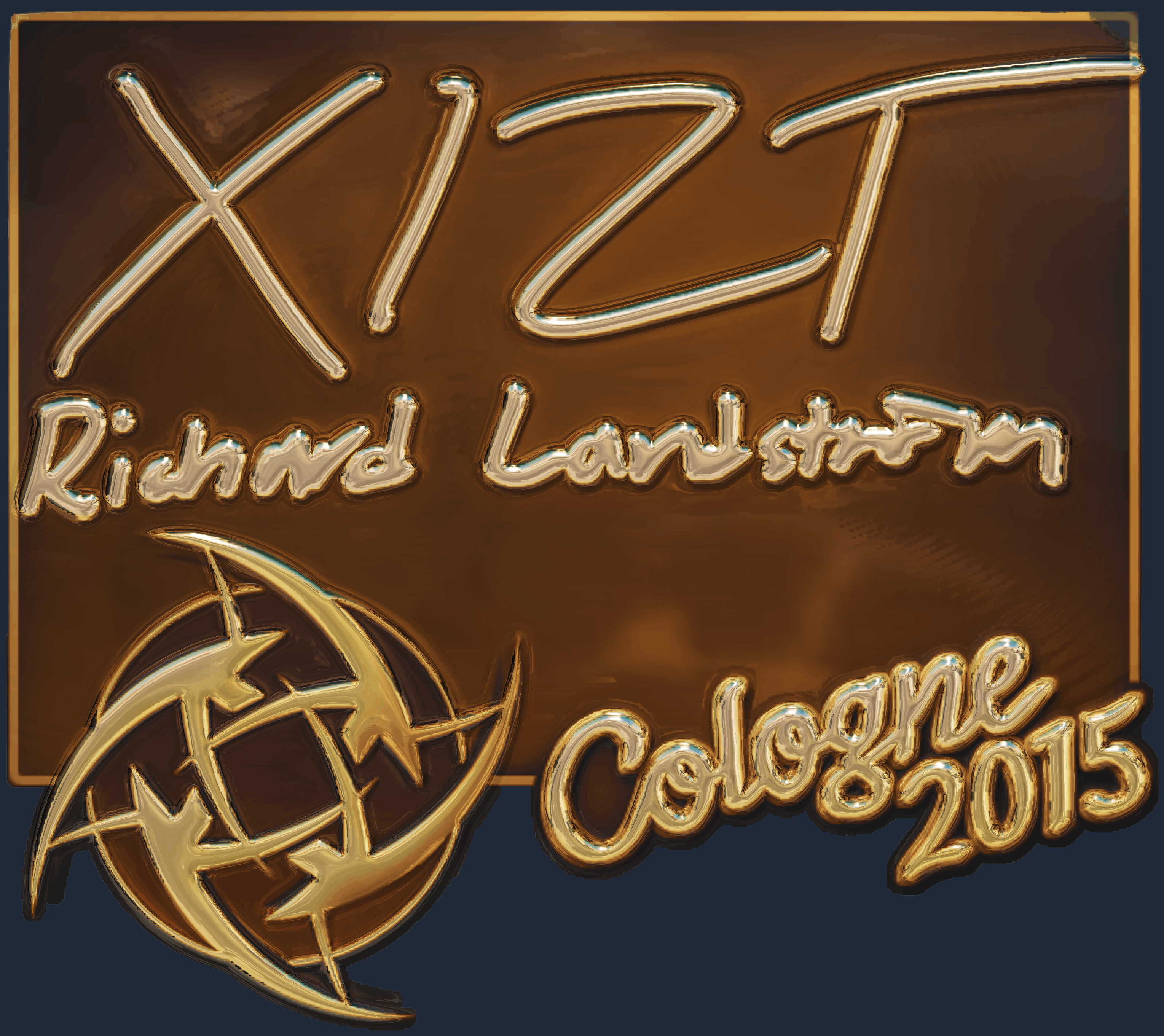 Sticker | Xizt (Gold) | Cologne 2015 Screenshot