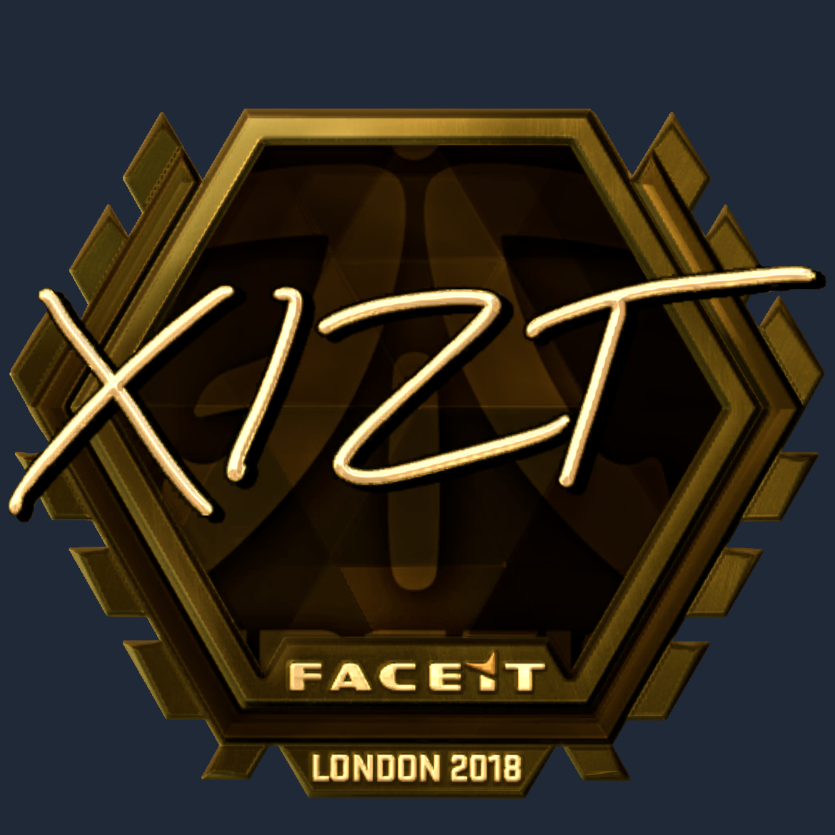 Sticker | Xizt (Gold) | London 2018 Screenshot