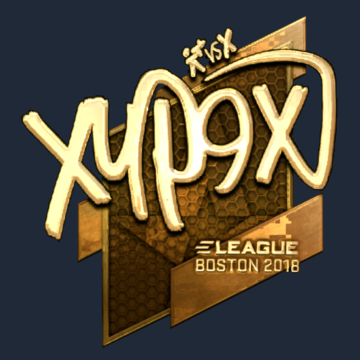 Sticker | Xyp9x (Gold) | Boston 2018 Screenshot