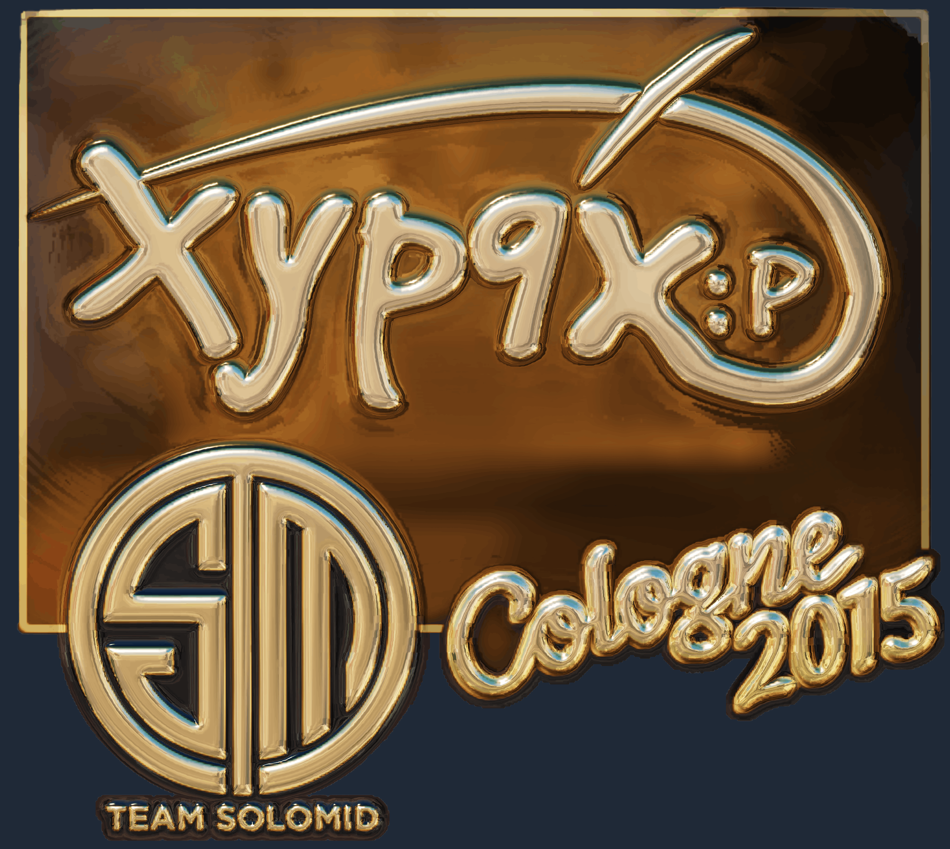 Sticker | Xyp9x (Gold) | Cologne 2015 Screenshot
