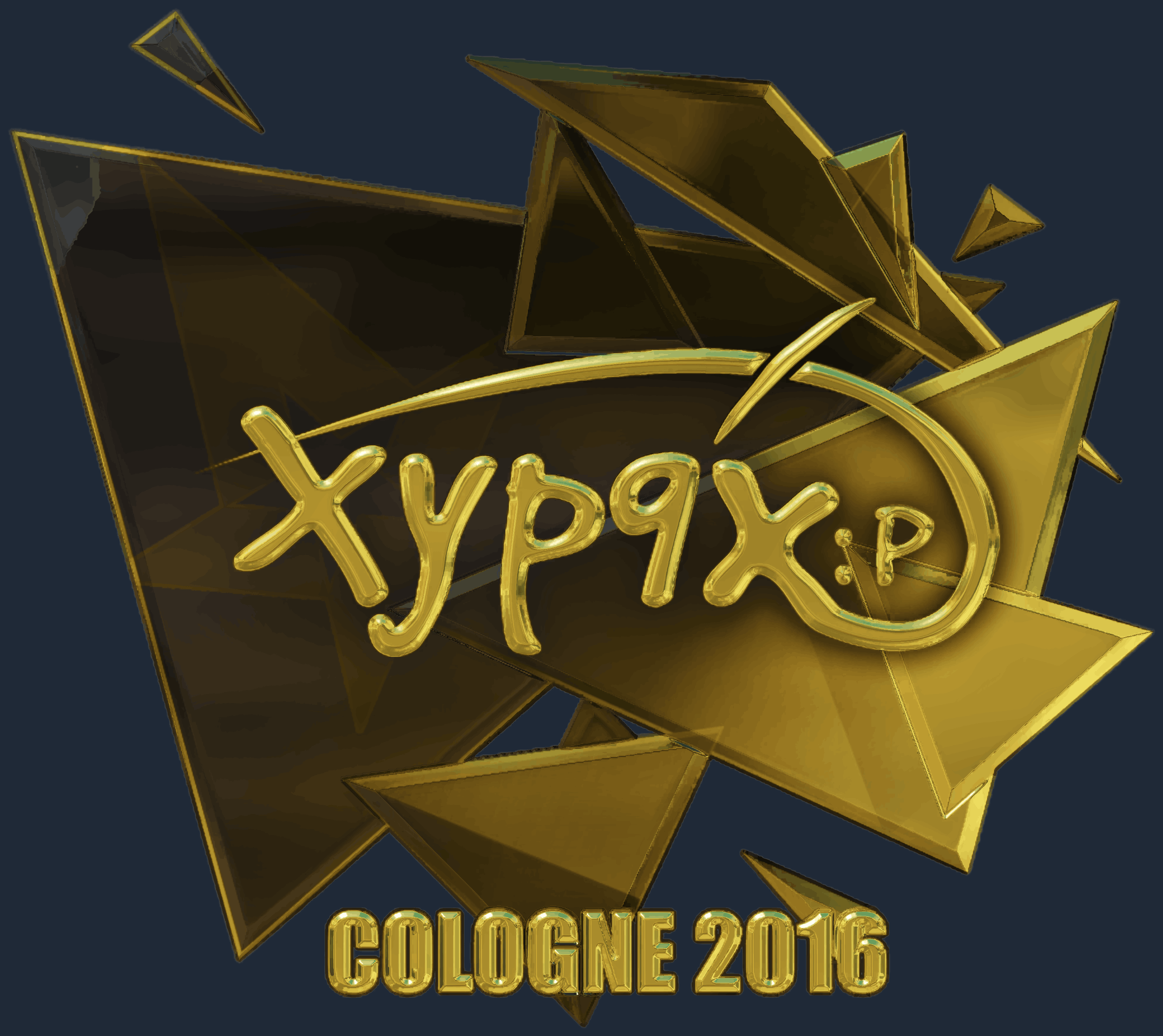 Sticker | Xyp9x (Gold) | Cologne 2016 Screenshot