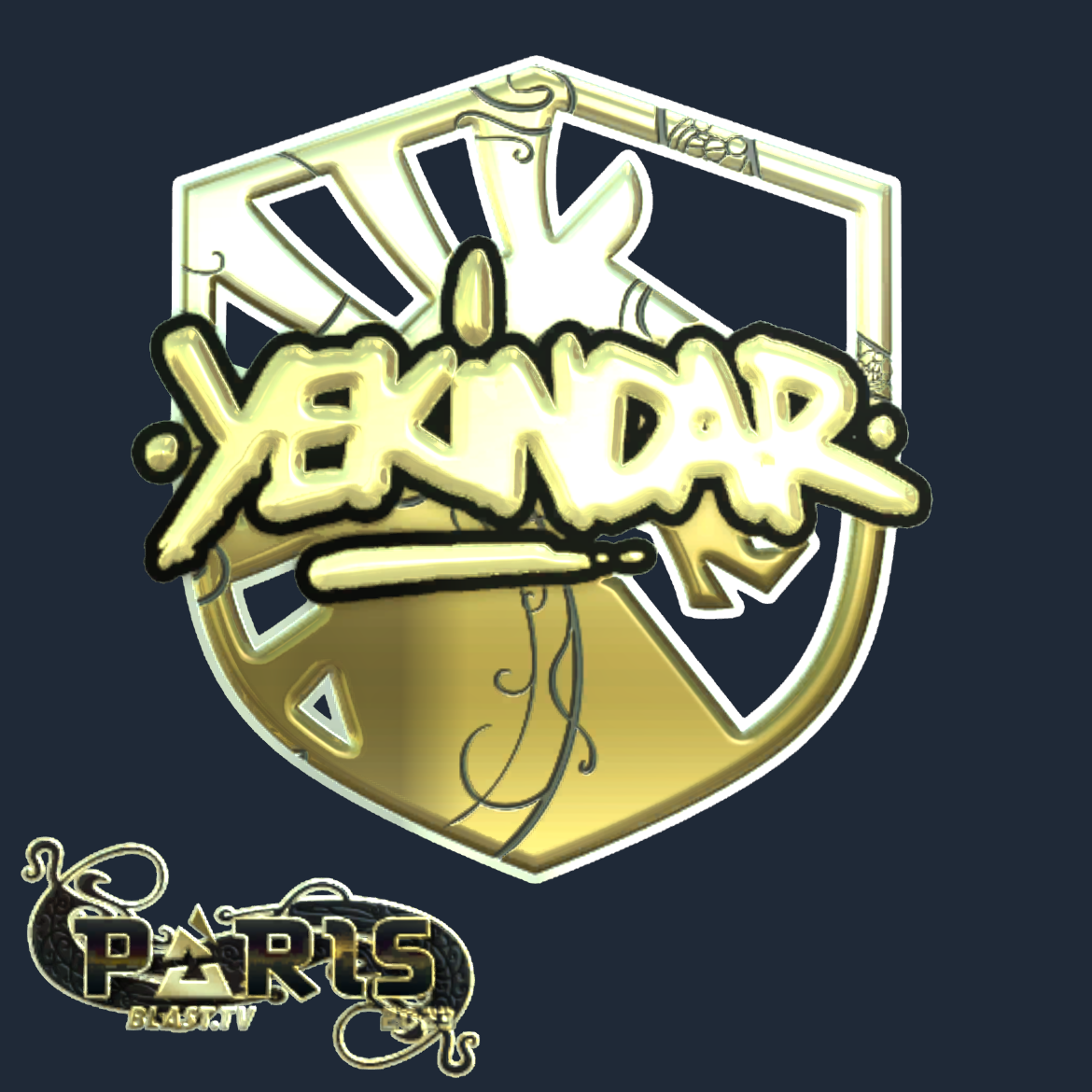 Sticker | YEKINDAR (Gold) | Paris 2023 Screenshot