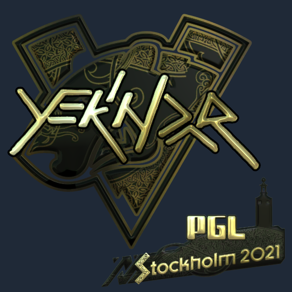 Sticker | YEKINDAR (Gold) | Stockholm 2021 Screenshot