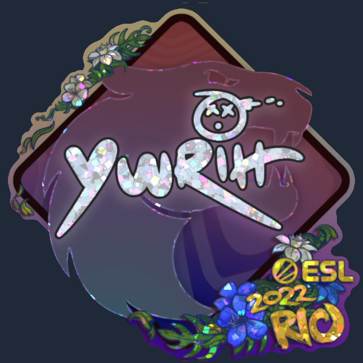 Sticker | yuurih (Glitter) | Rio 2022 Screenshot
