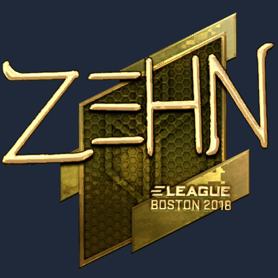 Sticker | zehN (Gold) | Boston 2018 Screenshot