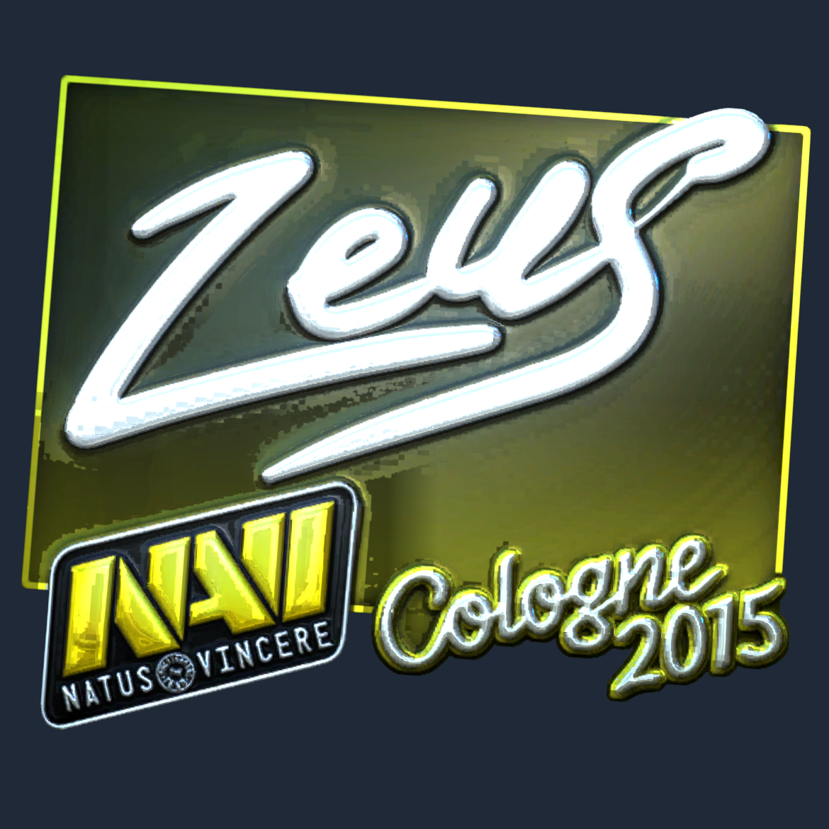 Sticker | Zeus (Foil) | Cologne 2015 Screenshot