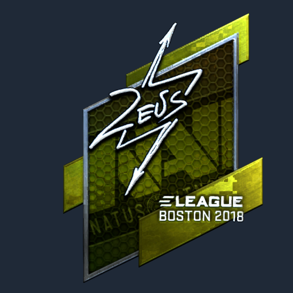 Sticker | Zeus (Foil) | Boston 2018 Screenshot