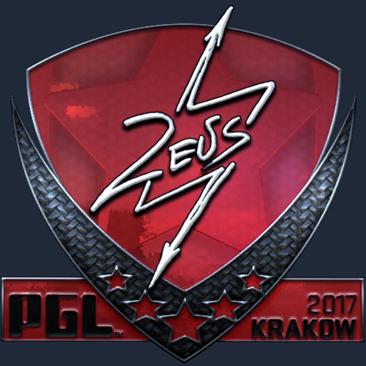 Sticker | Zeus (Foil) | Krakow 2017 Screenshot