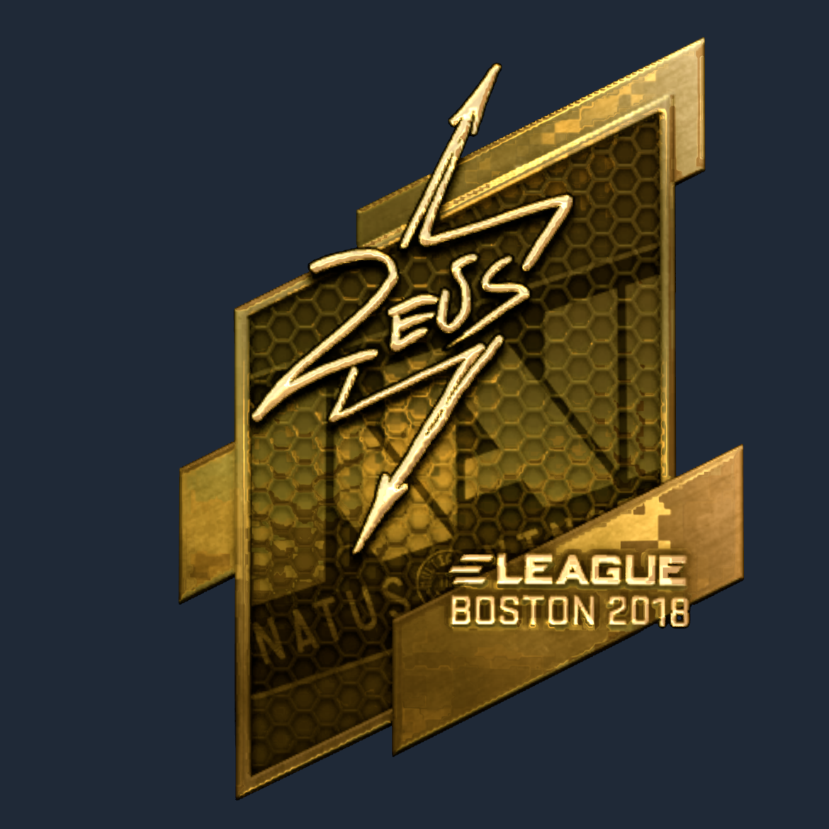 Sticker | Zeus (Gold) | Boston 2018 Screenshot
