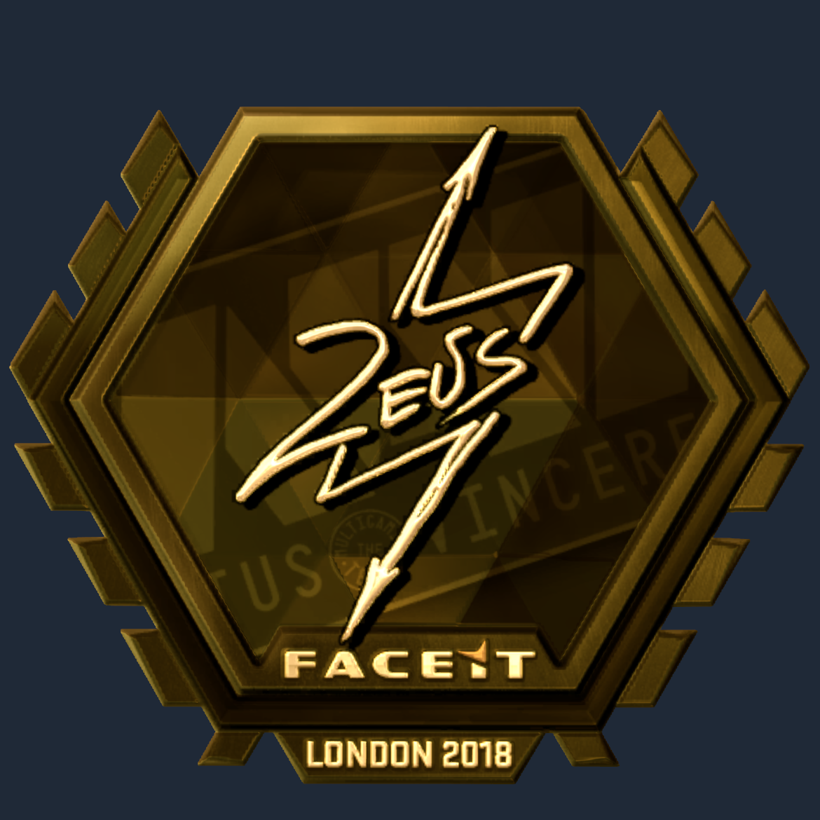 Sticker | Zeus (Gold) | London 2018 Screenshot