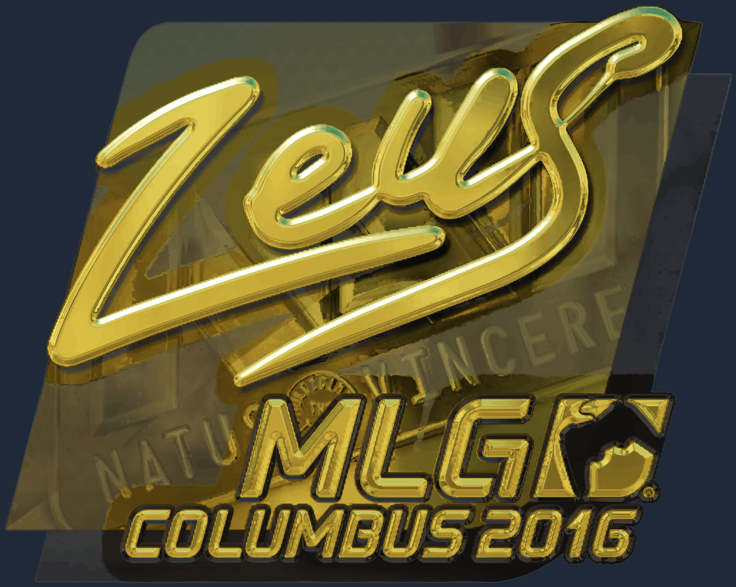 Sticker | Zeus (Gold) | MLG Columbus 2016 Screenshot