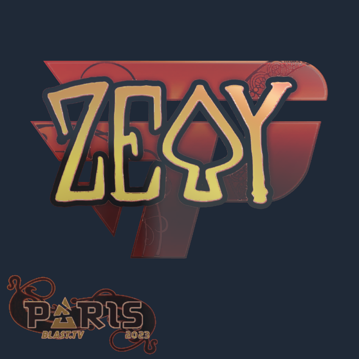 Sticker | zevy (Holo) | Paris 2023 Screenshot