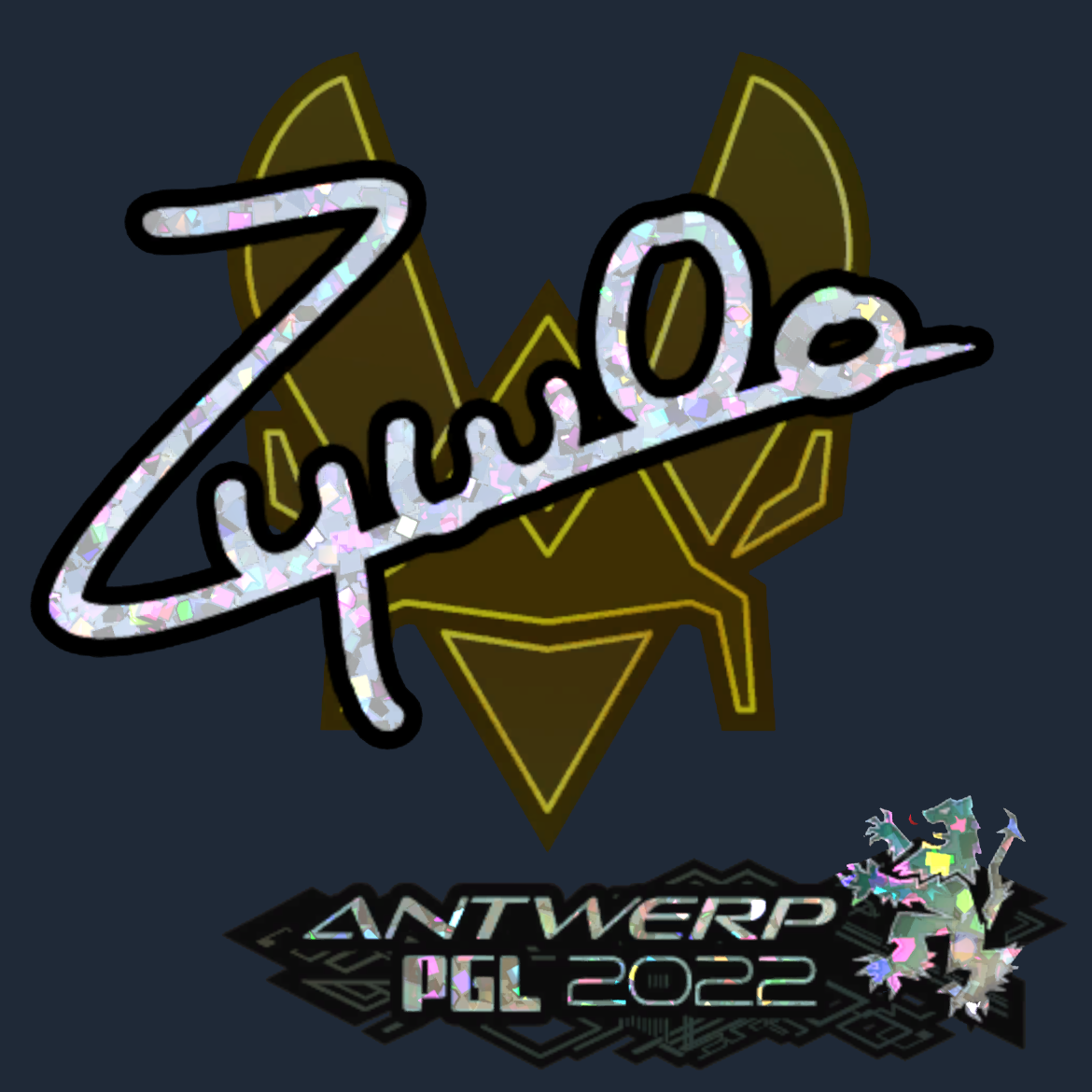 Sticker | ZywOo (Glitter) | Antwerp 2022 Screenshot